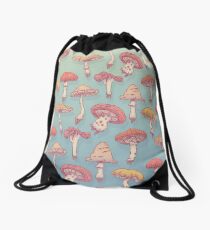 Champignons Drawstring Bag