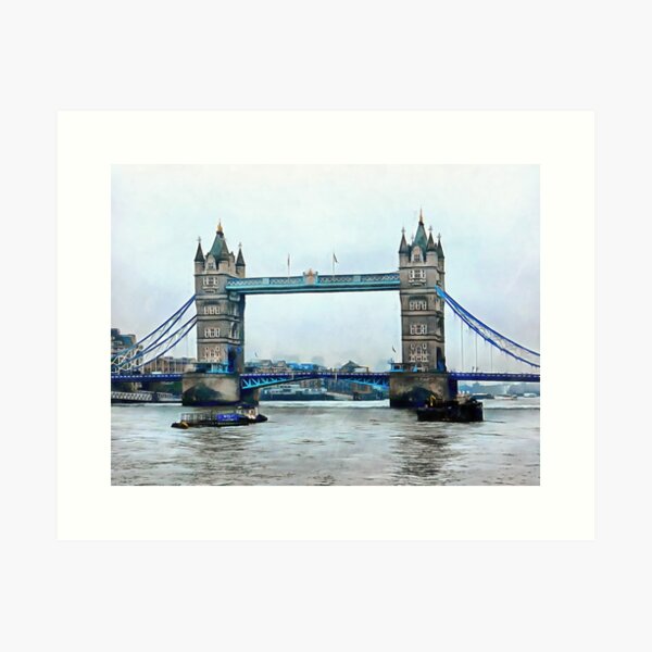 Item preview, Moored Boats At Tower Bridge designed and sold by ShannathShima.