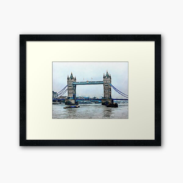 Item preview, Moored Boats At Tower Bridge designed and sold by ShannathShima.