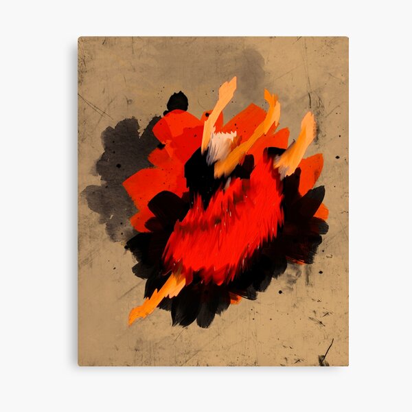 Red Skirt Lady Canvas Print
