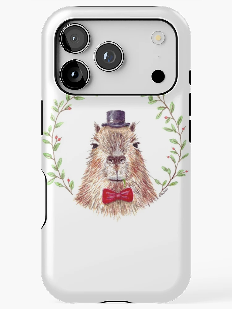 Thumbnail 1 of 4, iPhone Case, Sir Capybara designed and sold by RapiLoco.