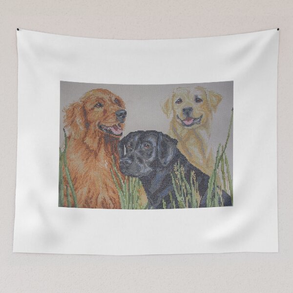 Item preview, Three Dogs Embroidery designed and sold by lezvee.