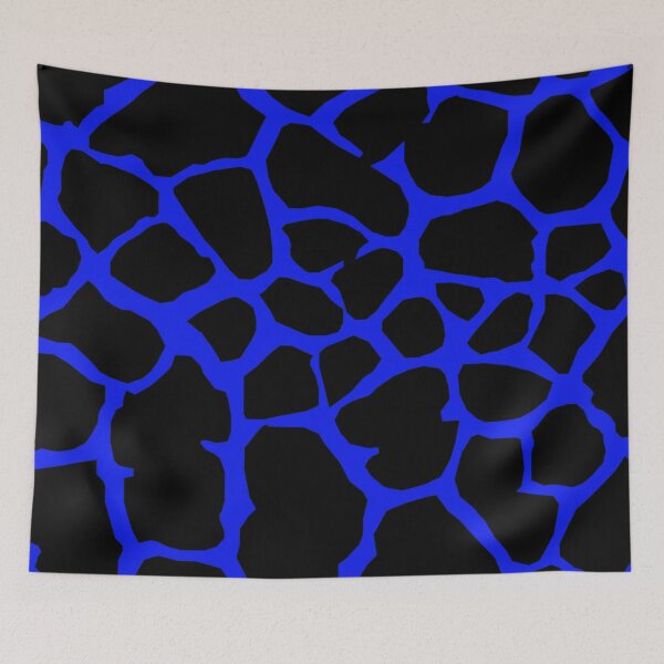Item preview, Blue black giraffes pattern designed and sold by dechap.