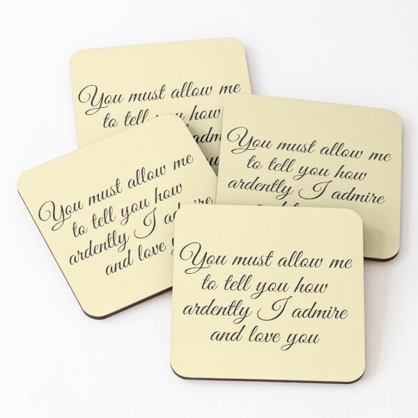 Item preview, How much I ardently admire and love you - Mr. Darcy designed and sold by aussieforgood.
