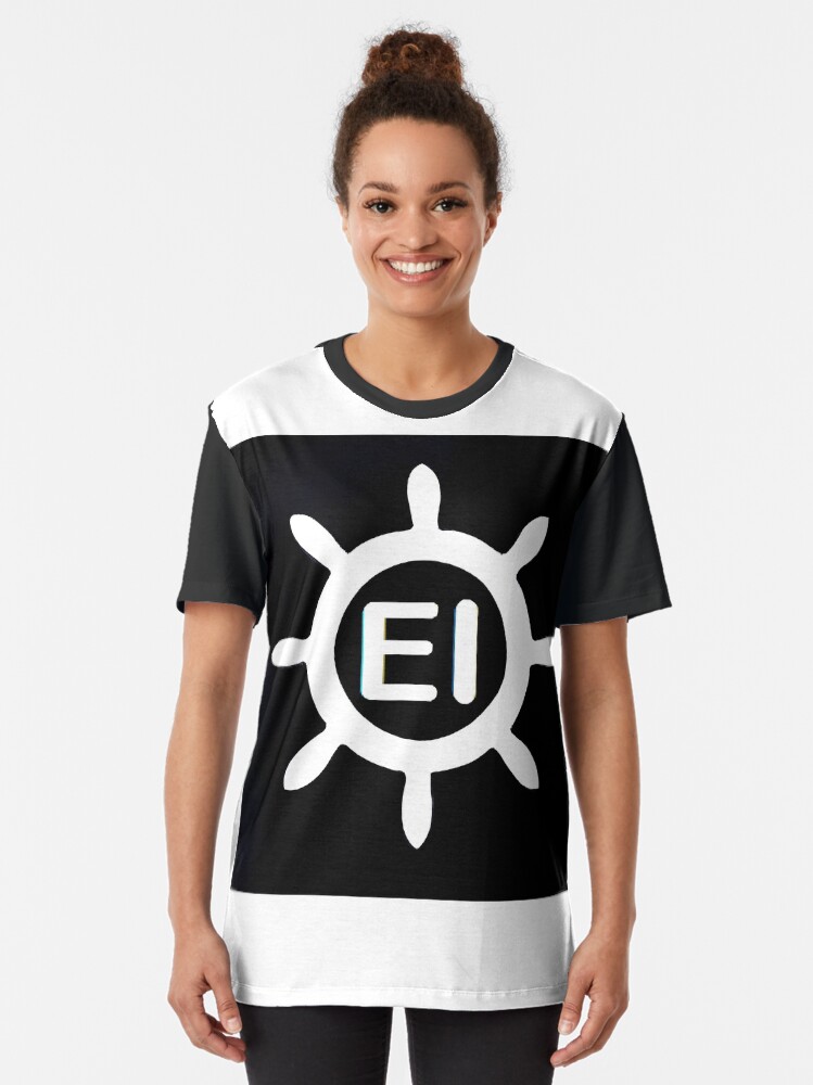 Thumbnail 2 of 5, Graphic T-Shirt, Emerald Isle Ships Wheel designed and sold by barryknauff.