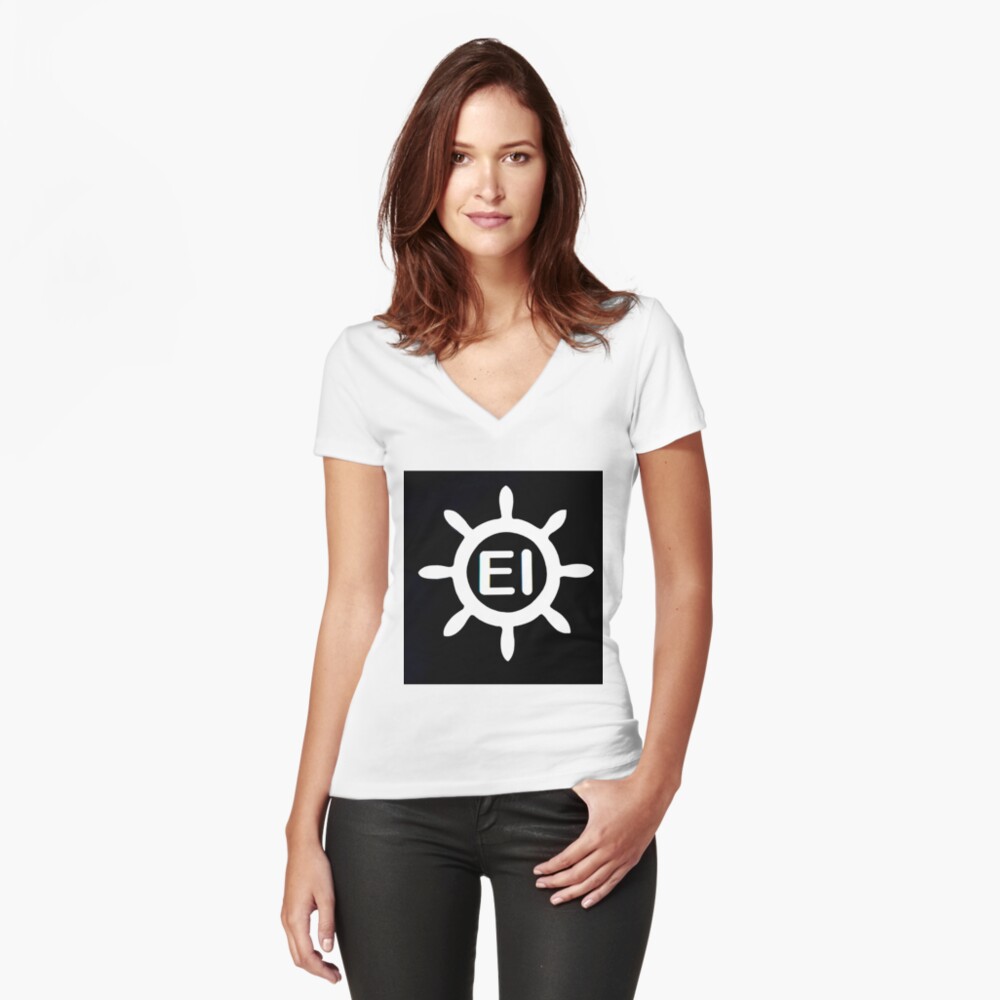 Item preview, Fitted V-Neck T-Shirt designed and sold by barryknauff.