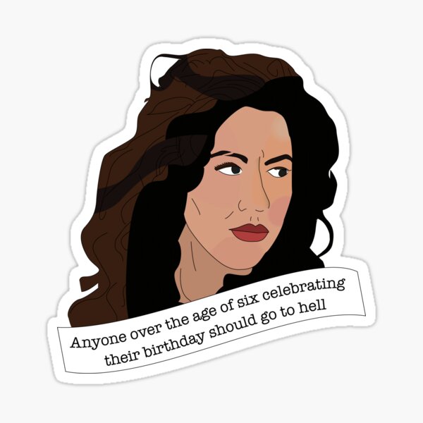 Happy Birthday and Go to Hell Sticker