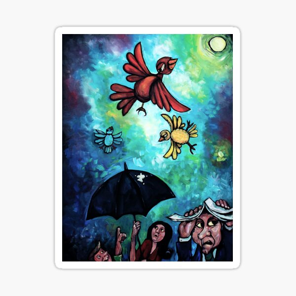 "Birdies" by Chad Elliott Sticker