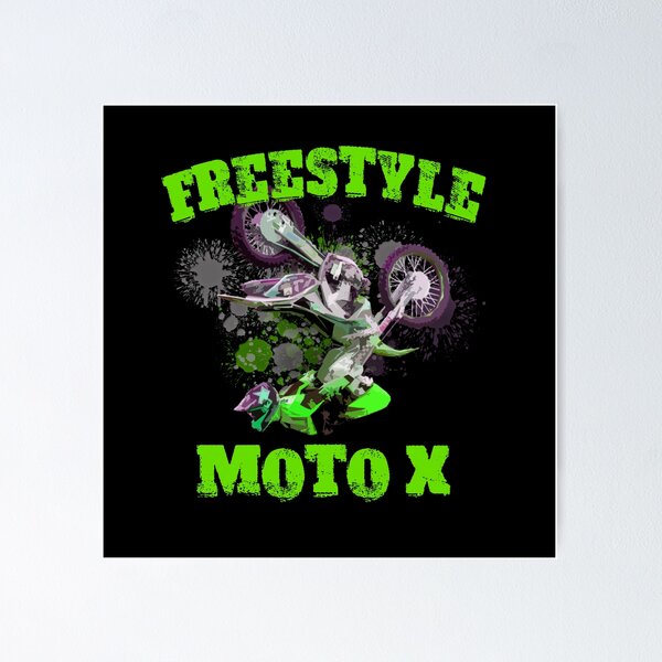 Item preview, Freestyle Moto X Gift Green FMX Design Freestyle Motocross Trick Design designed and sold by OurBestBuys.