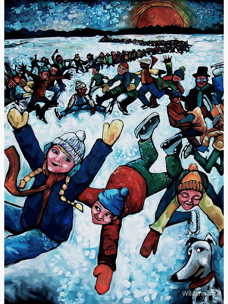 Thumbnail 2 of 2, Art Board Print, "Human Dominoes" by Chad Elliott designed and sold by Wildermans.