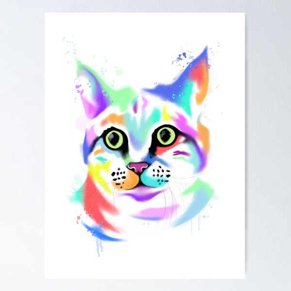 Item preview, Rainbow Cat - Bagel designed and sold by samanthagilbert.