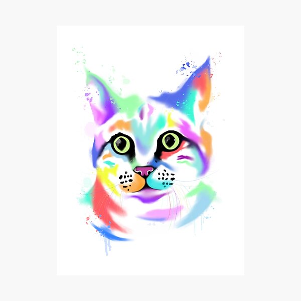 Item preview, Rainbow Cat - Bagel designed and sold by samanthagilbert.