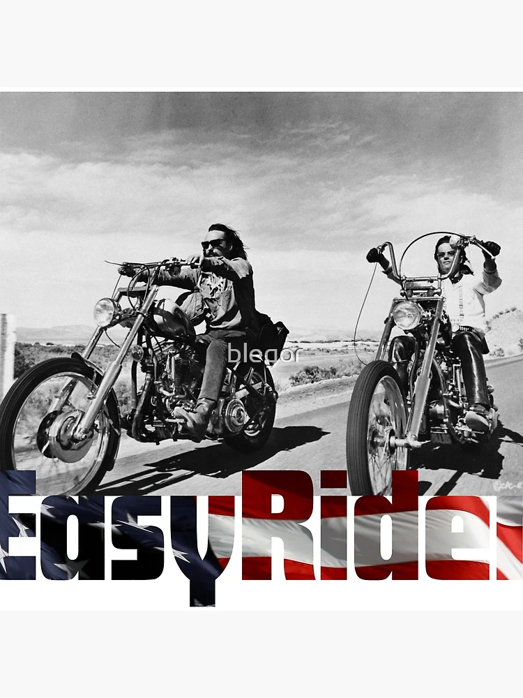 Aperçu 2 sur 2. Impression rigide avec l'œuvre Easy Rider créée et vendue par blegor.