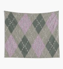 Pink Roses in Anzures 1 Argyle 1 Wall Tapestry