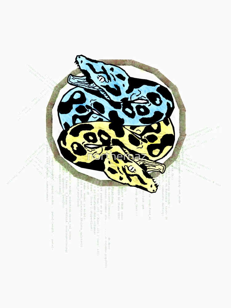 Thumbnail 4 of 4, Racerback Tank Top, Python Programming designed and sold by northernaz.
