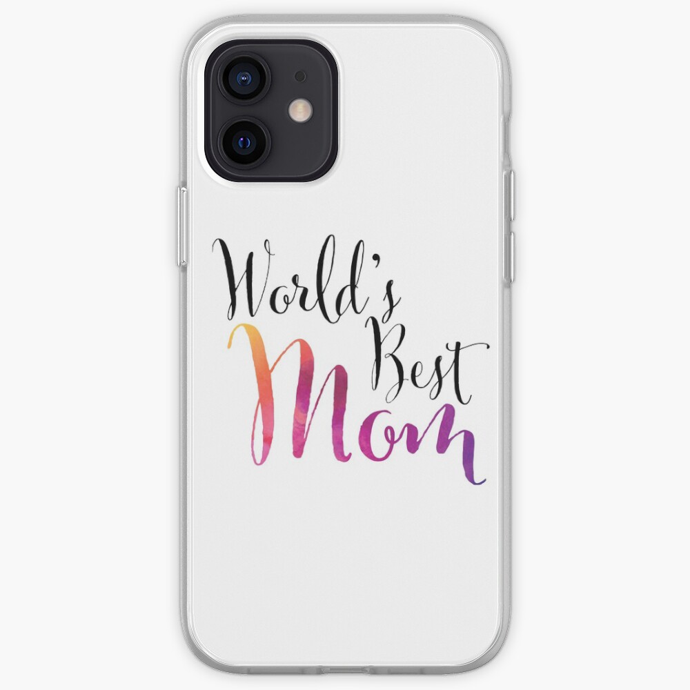 "World's Best Mom (Colorful)" iPhone Case & Cover by sagetypo Redbubble