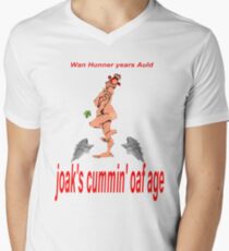 joak's Cummin' oaf Age ;Wan Hunner years Auld Men's V-Neck T-Shirt
