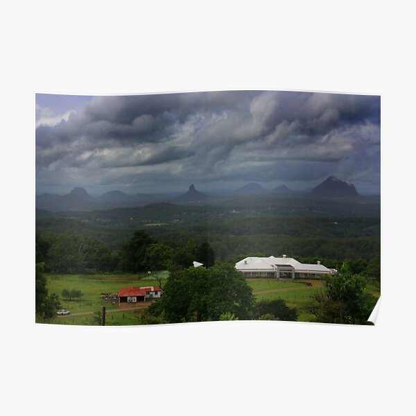 Glasshouse Mountains Poster