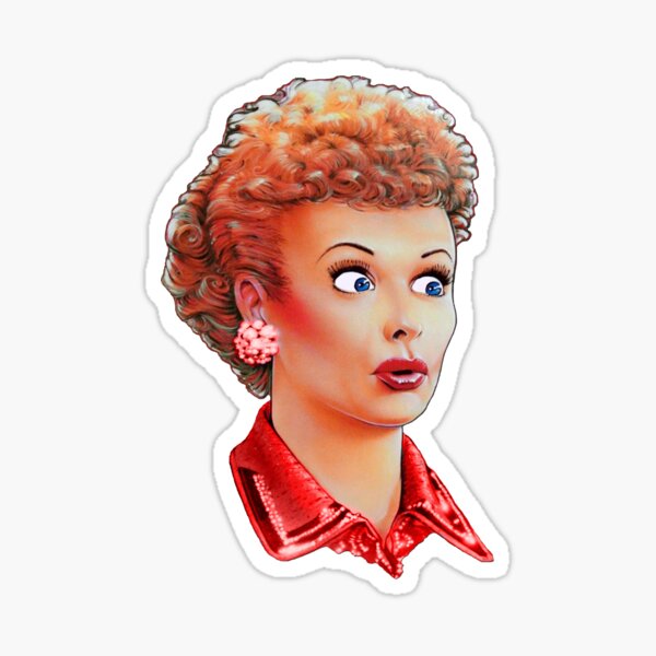 lucille B redhead Sticker