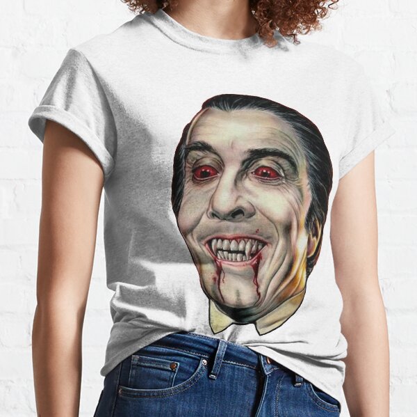 Dracula Face Christopher Lee Classic T-Shirt