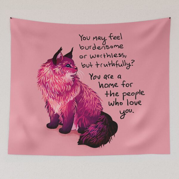 Item preview, "You are a home for the people who love you" Norwegian Forest Cat designed and sold by thelatestkate.