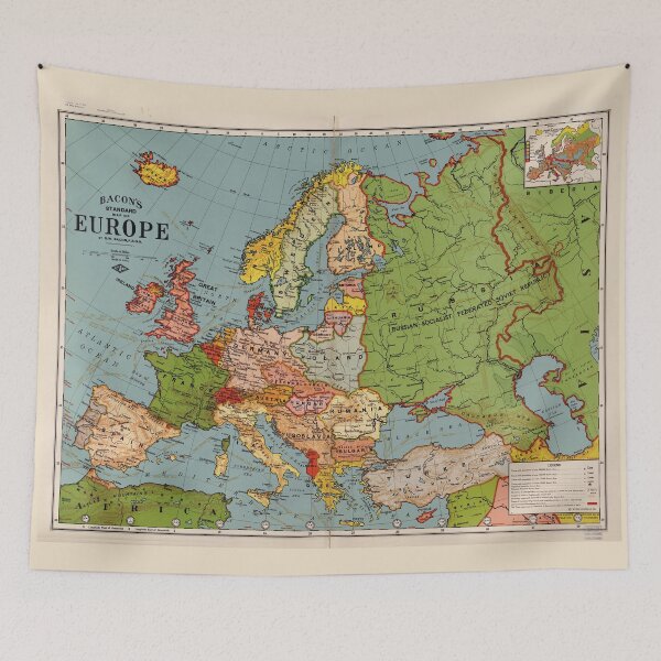 Item preview, Bacon's standard map of Europe (1925) designed and sold by allhistory.