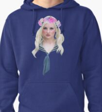 Flower Crown Babydoll Pullover Hoodie
