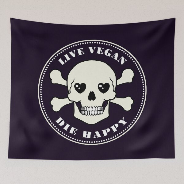 Item preview, Live Vegan Die Happy designed and sold by drewmonkey.
