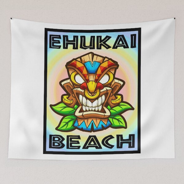 Item preview, Surfing Ehukai Beach Tiki Surf Hawaii North Shore Banzai Pipeline designed and sold by DESTINATIONS DECAL.