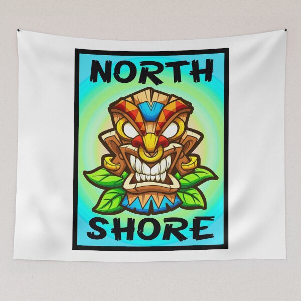 Item preview, Surfing North Shore Tiki Surf Hawaii Ehukai Beach Banzai Pipeline designed and sold by DESTINATIONS DECAL.