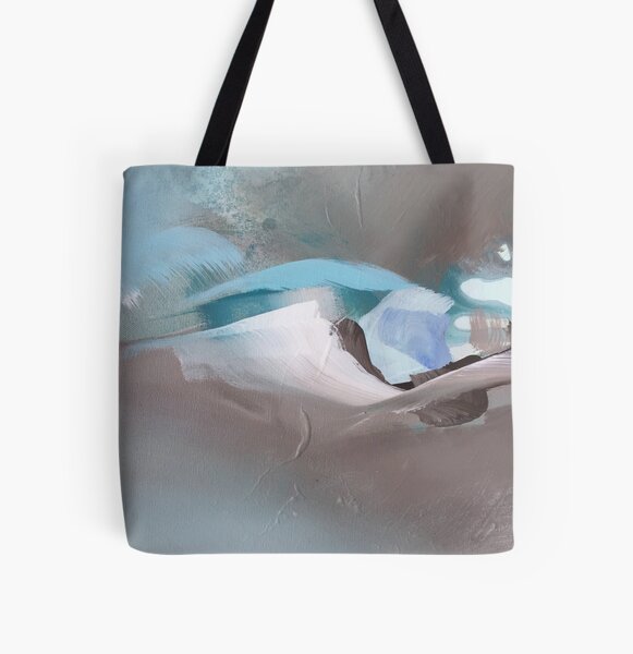 Grey Graphic Allover-Print Tote Bag