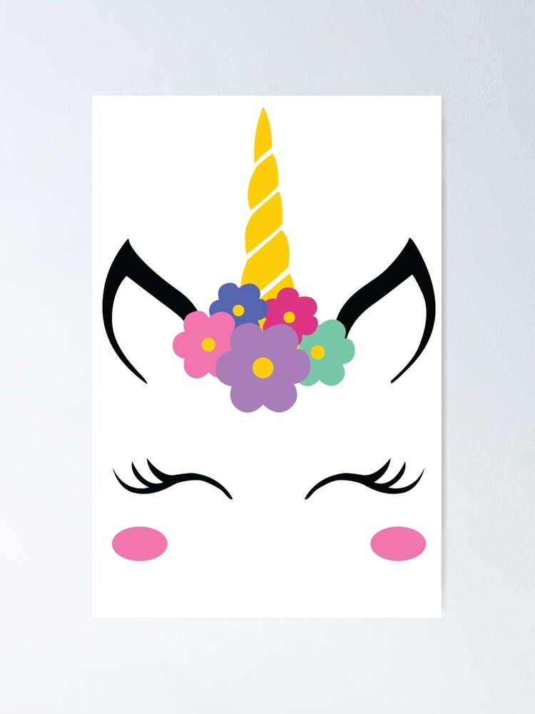 unicorn lashes poster by tilthelastpetal redbubble