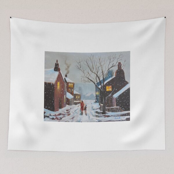 Item preview, Mother and son winter painting designed and sold by GORDON BRUCE ART.