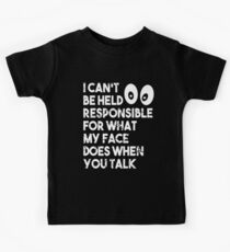 I Can't Be Held Responsible T-Shirt funny saying sarcastic Kids Tee