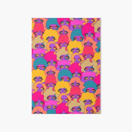 Colorful Ladies Art Board Print