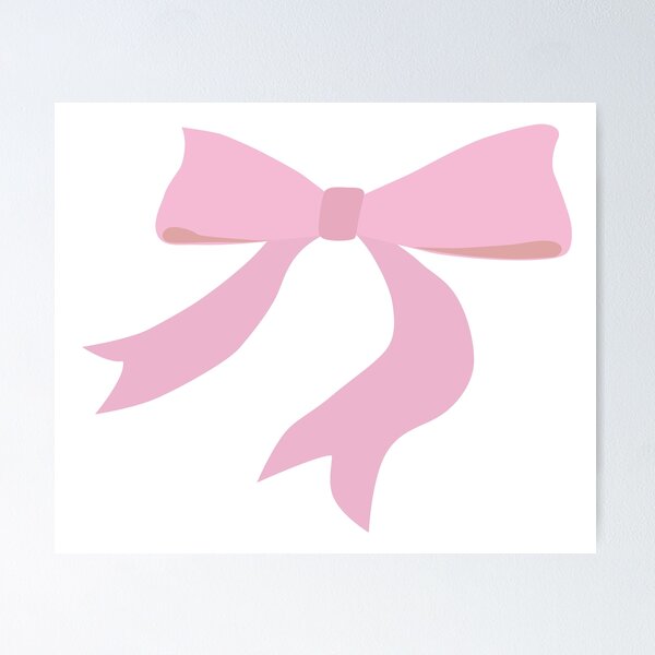 Pink Bows Physical Poster