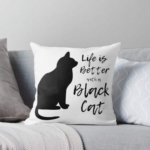 Item preview, Life is Better with a Black Cat designed and sold by badluckblackcat.