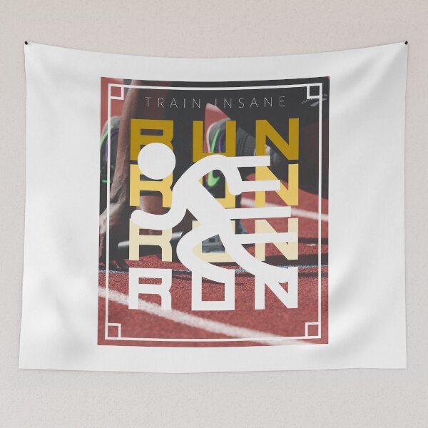 Item preview, Run Run Run Train Insane run sport mountains designed and sold by NixBob.