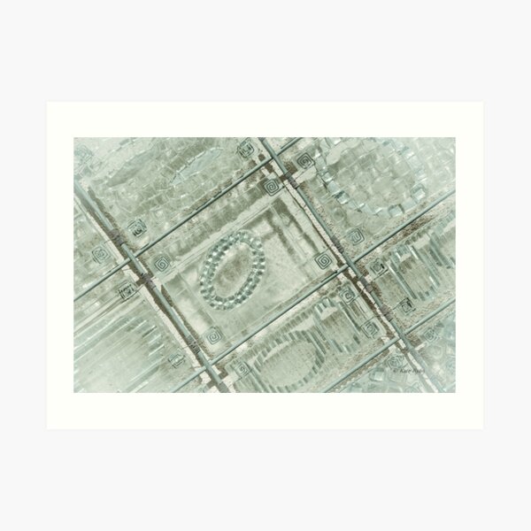 Abstract Geometric Design Photography - Teal Art Print