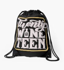 Twenty-Wine-Teen Drawstring Bag