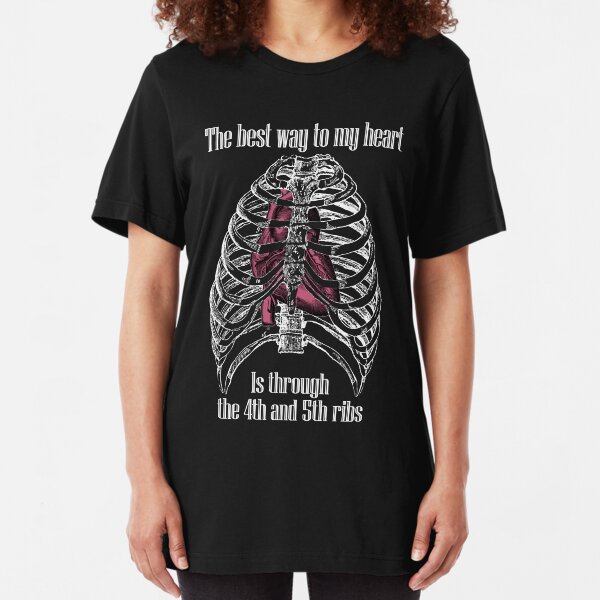 The Best Way to My Heart - Reverse Image Slim Fit T-Shirt
