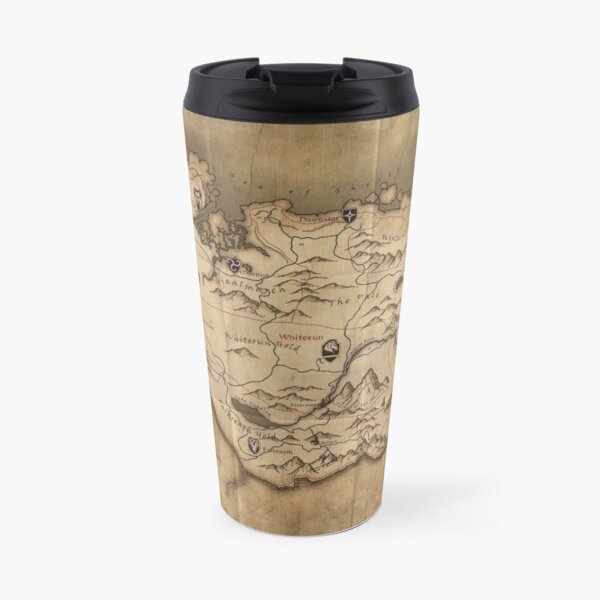 Skyrim map Travel Coffee Mug