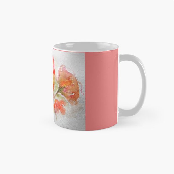 Item preview, Rose Watercolor Painting, red, yellow and orange designed and sold by Sarah  Rajkotwala.