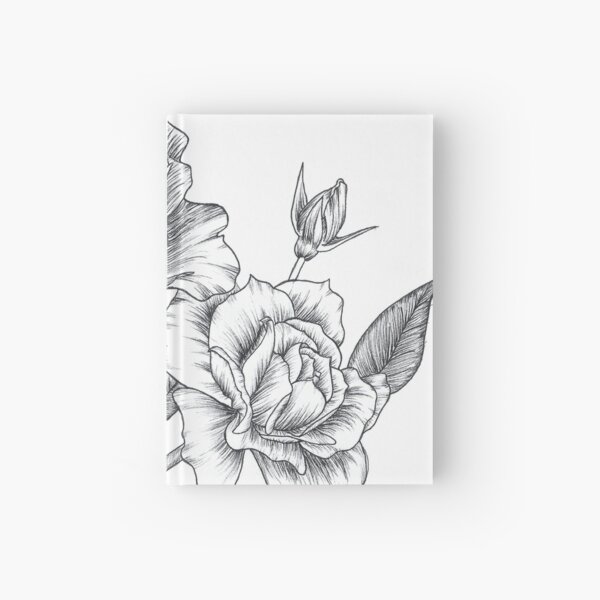 Inked Roses Hardcover Journal