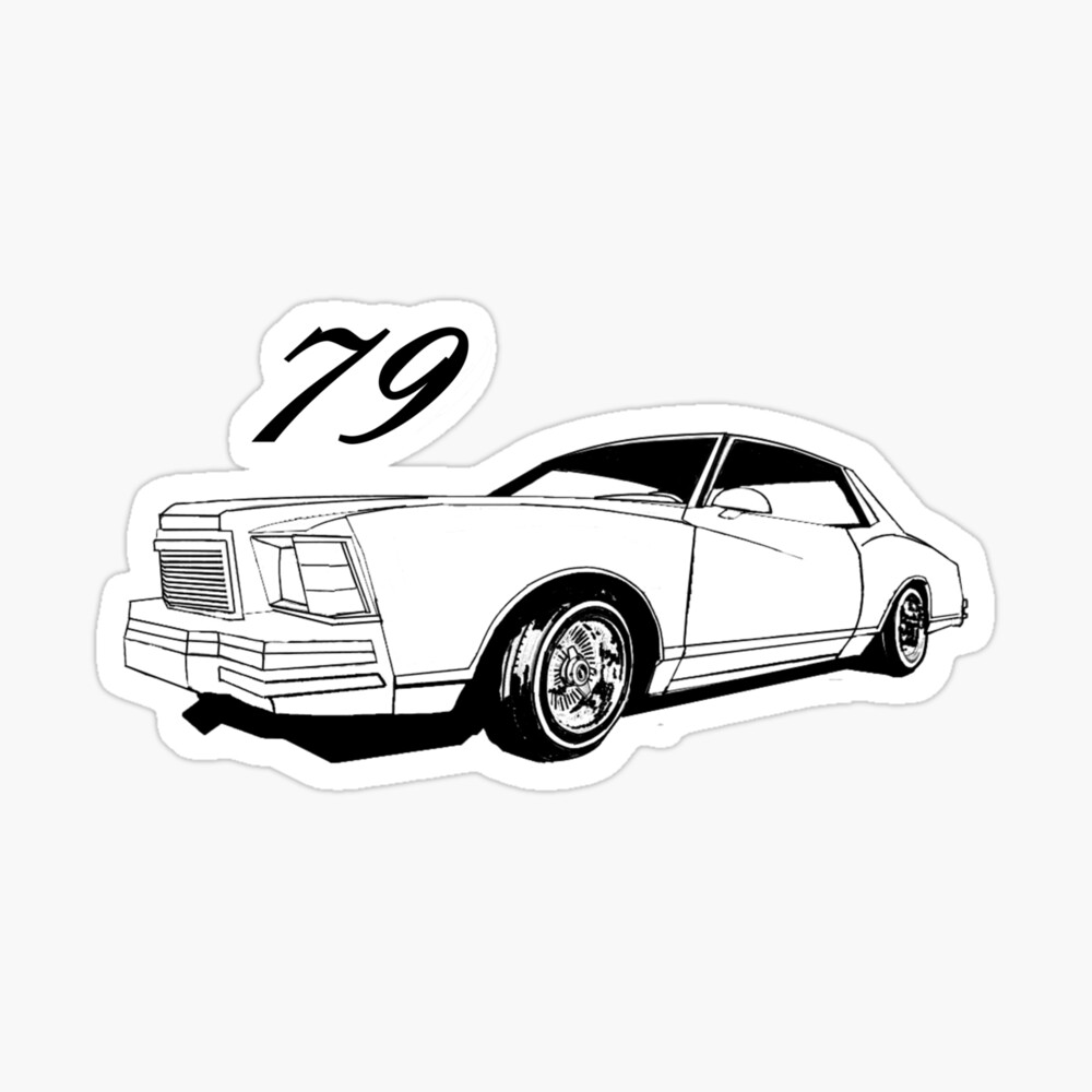 79 Monte Lowrider Poster By Thornyroseshop Redbubble