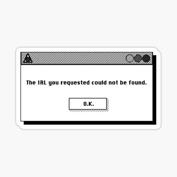 ERROR sticker box Sticker