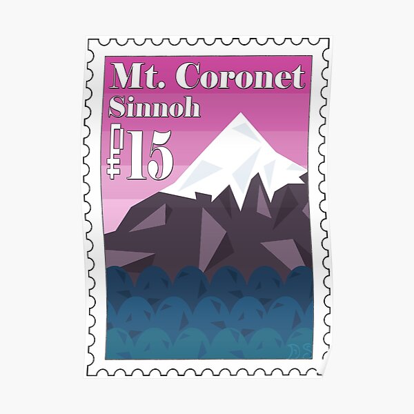 Mt. Coronet Stamp Poster