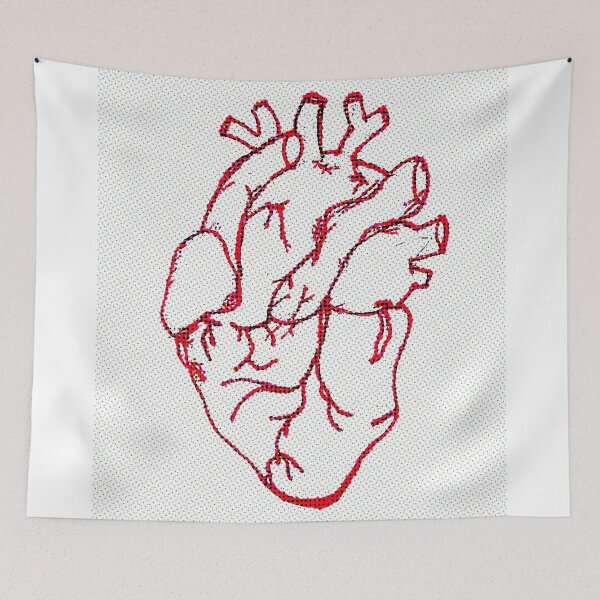 Item preview, anatomical heart outline design designed and sold by C E.