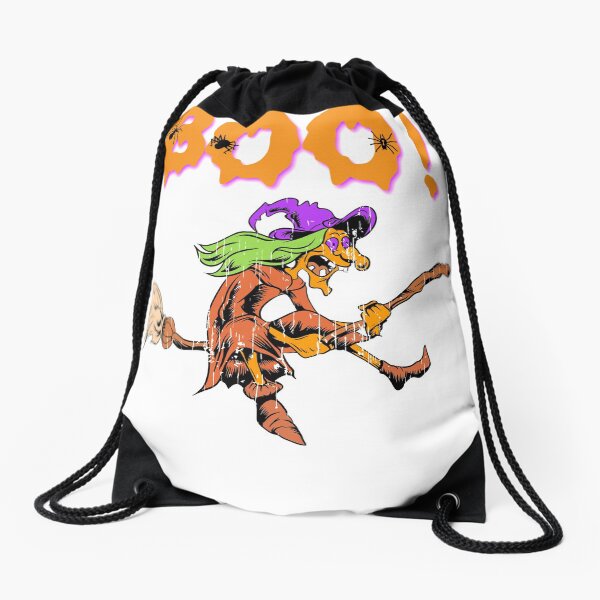 Item preview, Boo! crazy Witch on Broom Halloween Holiday T shirt designed and sold by we1000.