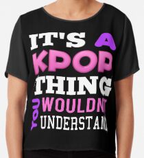 Ein KPOP THING - SCHWARZ Chiffontop